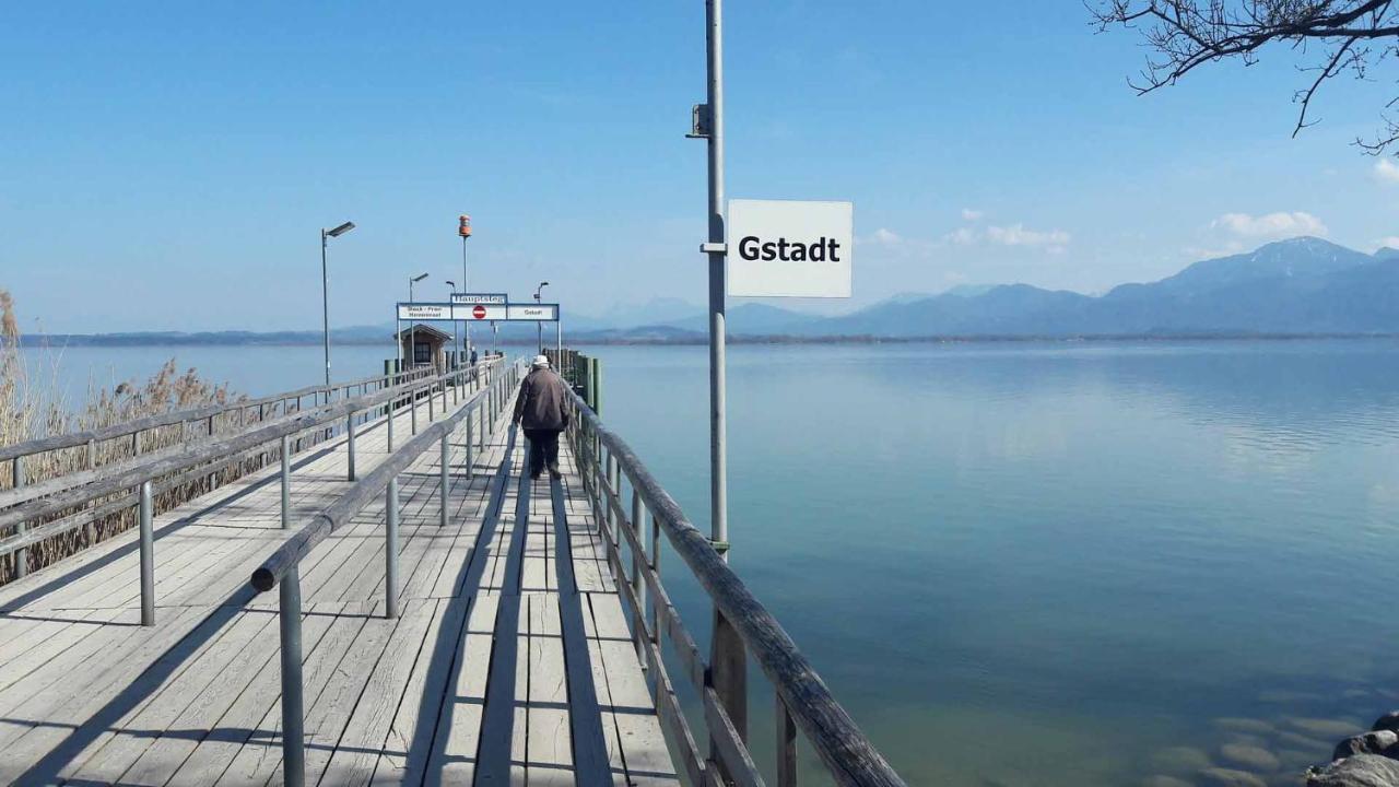 Lieblingseck Nachhaltige 5 Sterne Ferienwohnung Direkt Am Chiemsee Гштадт-ам-Кимзее Экстерьер фото